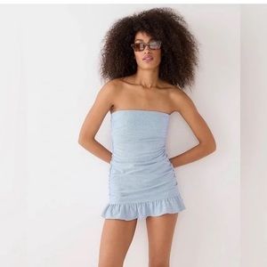 J Crew one piece seersucker swimsuit